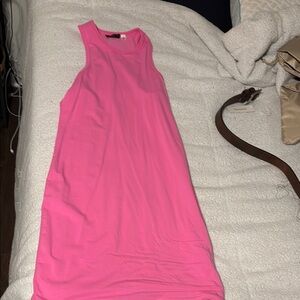 RDI Pink Halter Sheath Mini Dress